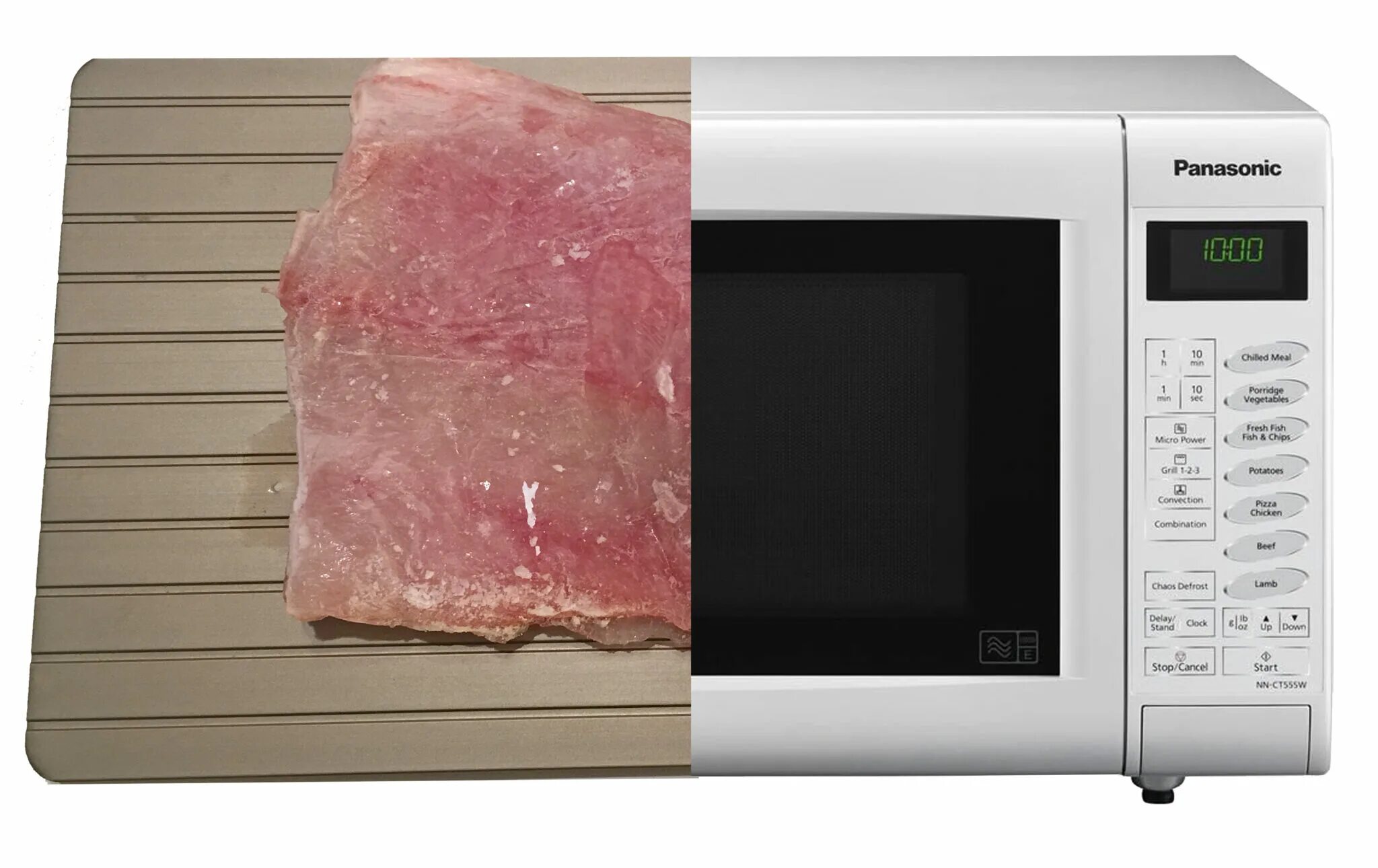Разморозка в микроволновке сколько. Микроволновка jet defrost. свч в мясной промышленности. разморозка мяса в микроволновке.
