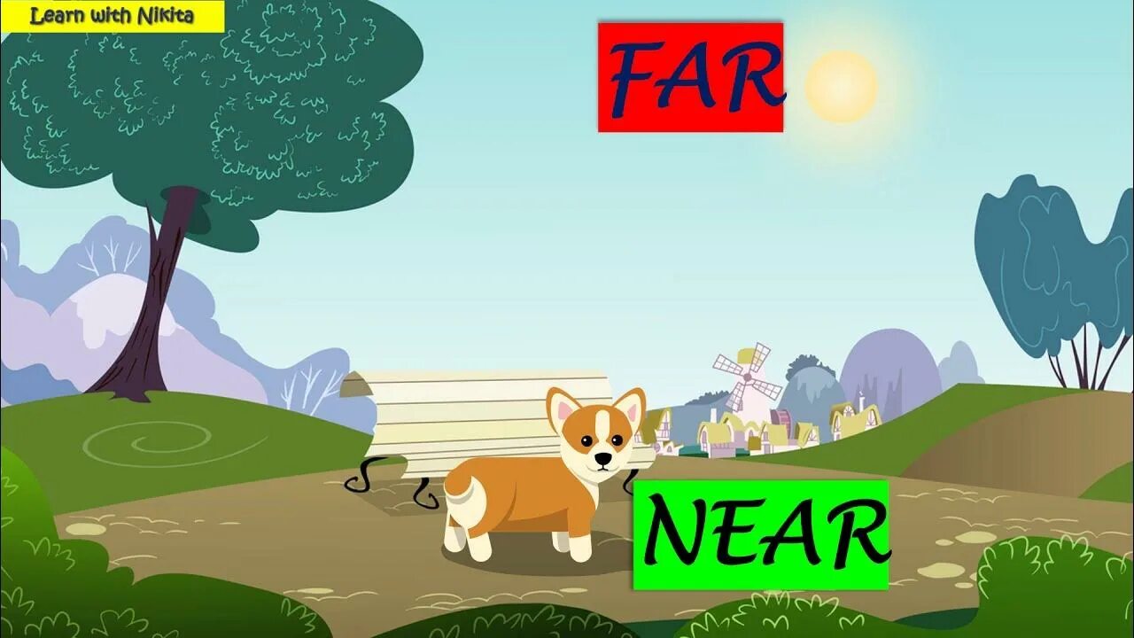 Near & far. Near and far picture. Near vs far for Kids. Near nearby.