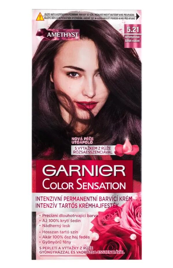 Краска для волос 5.21 Garnier. Garnier аметист 5.21. Гарньер краска аметист 5.21. Краска для волос Garnier Color Sensation 5.21