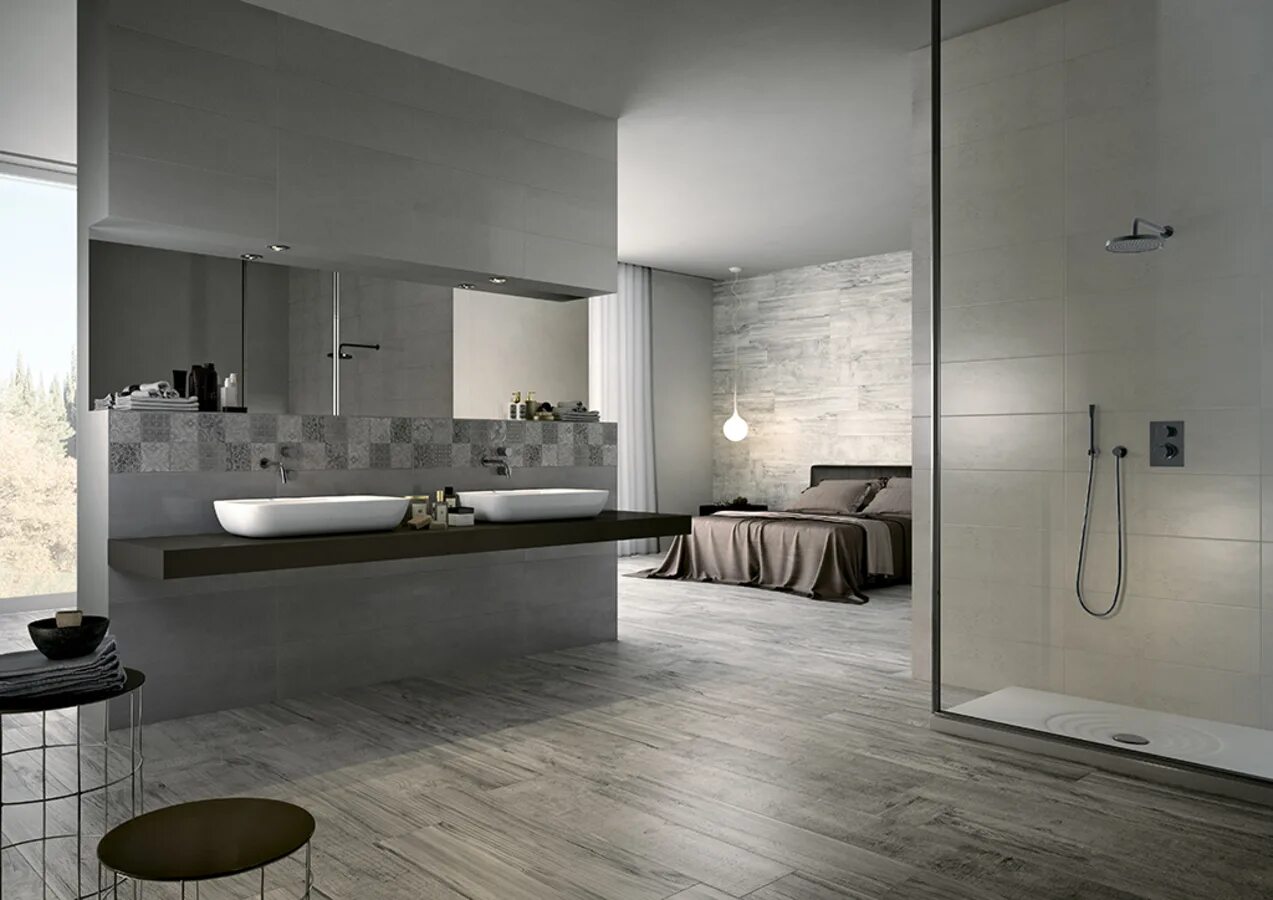 Ванна с плиткой под бетон. Ванная мрамор и бетон. Porcelain tile керамогранит. Микроцемент ванная лофт. Серая ванная комната.
