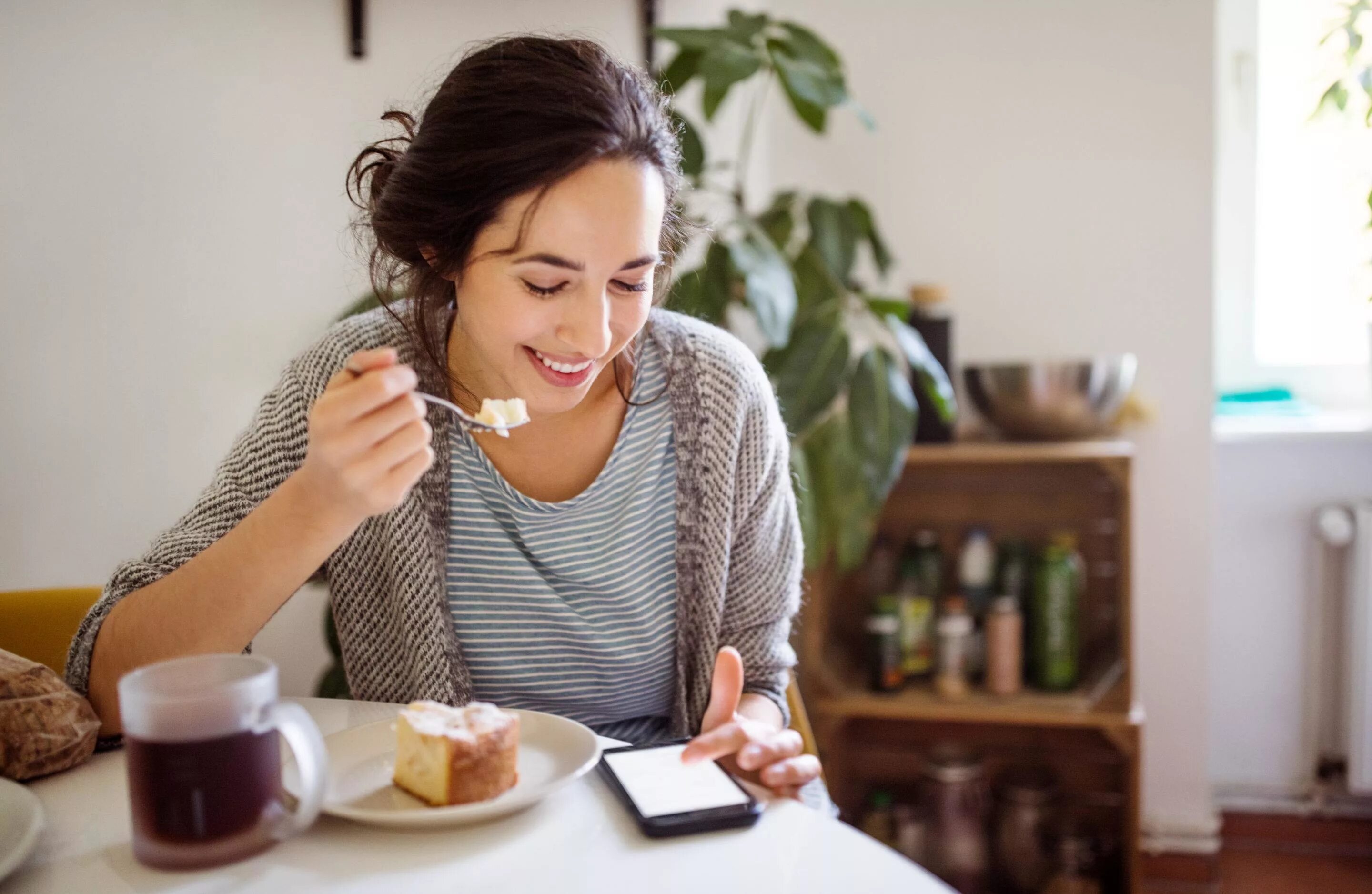 The morning she has breakfast. Have Breakfast. A girl having Breakfast. People have Breakfast. Had had Breakfast.