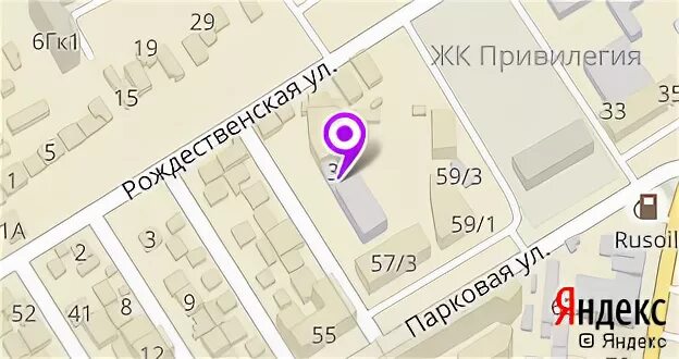 Карта ул парковая