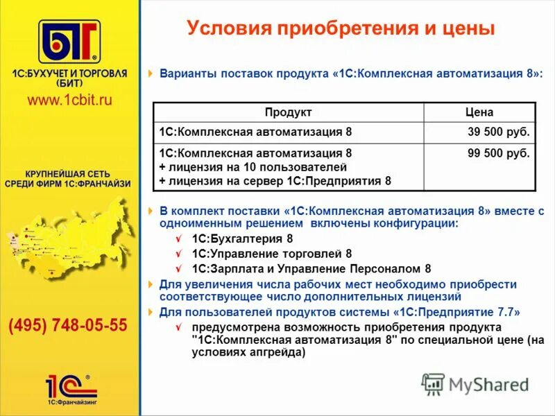 Лизинг комплексная автоматизация. Комплексная автоматизация презентация. 1с:комплексная автоматизация 8. Варианты поставки 1с. Комплексная поставка 1с Корпорация.