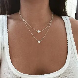 Цепочки на шее у женщин