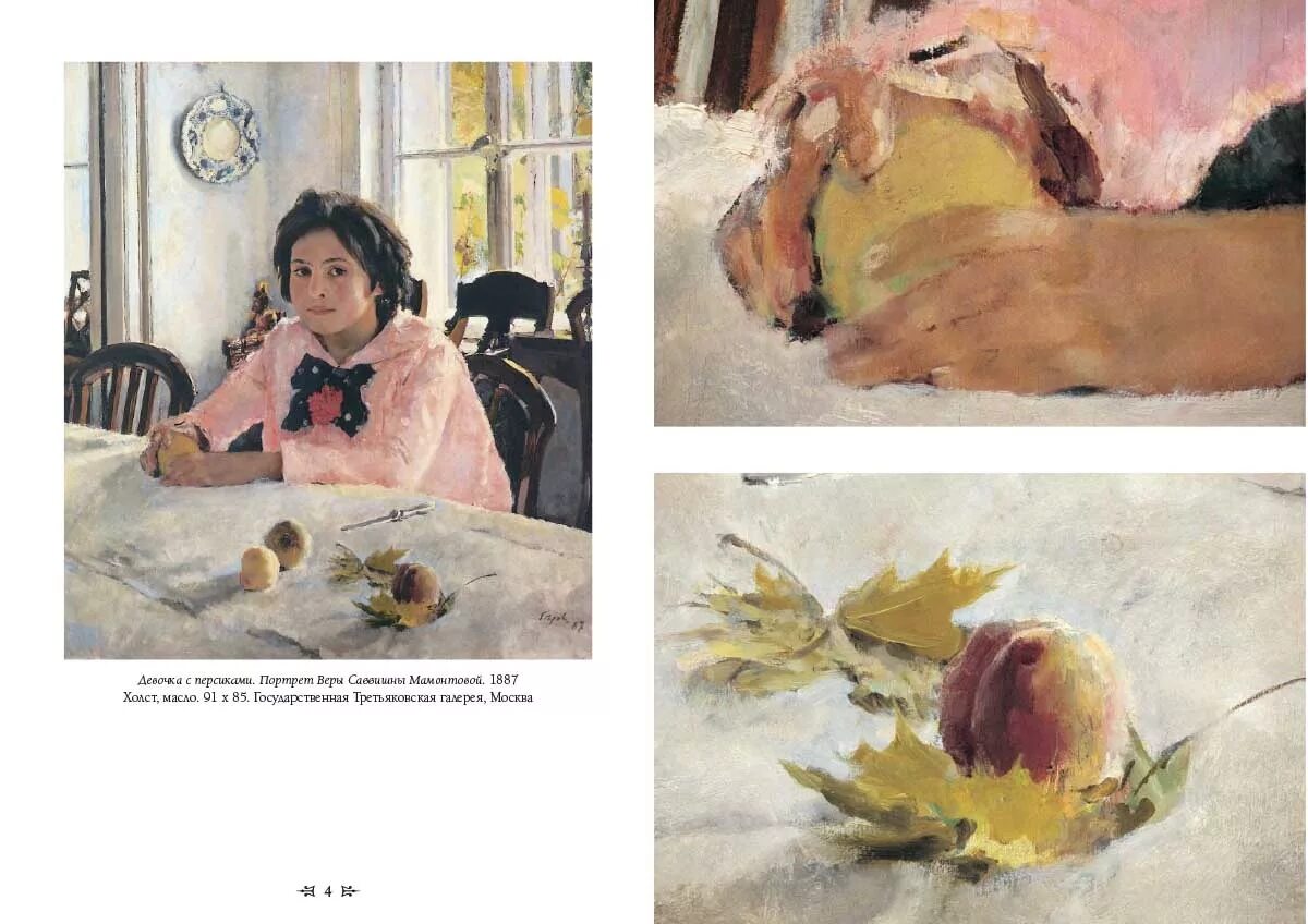 Девочка с персиками картина галерея. Картины художника Серова.