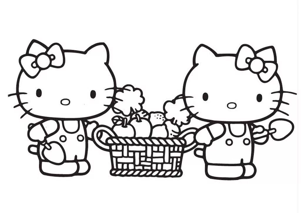 Раскраски кроме hello kitty. Раскраски кроме hello kitty