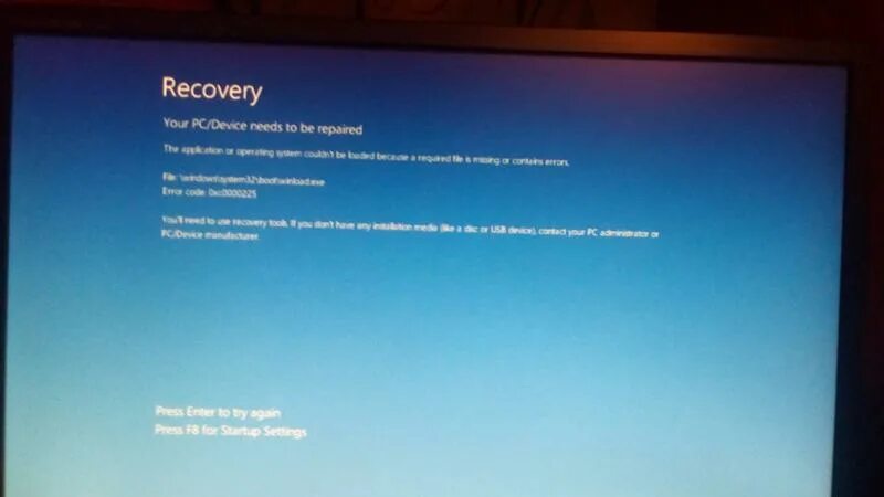 Синий экран при установке windows с флешки. 0xc0000225 при установке windows 10 с флешки. 0xc0000225 при загрузке windows. синий экран при установке windows 10 с флешки. ошибка 0xc0000225.