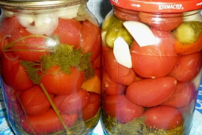 Маринованные помидоры 1 литровая банка рецепт