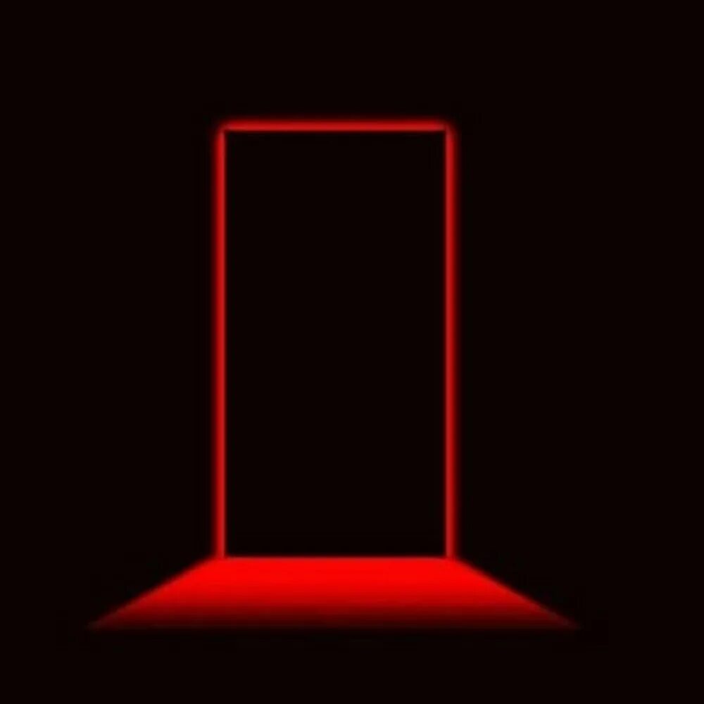 Дверь на темном фоне. Черный квадрат фон. Красный квадрат на черном фоне. Красная дверь в темноте