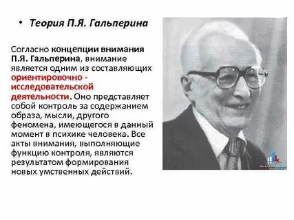 Гальперин к проблеме внимания