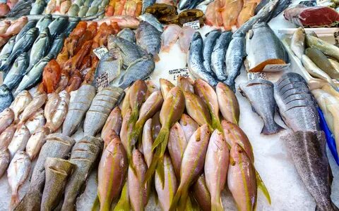 Скачать обои Fish, fish, variety, frozen meat, раздел еда в разрешении 2880...