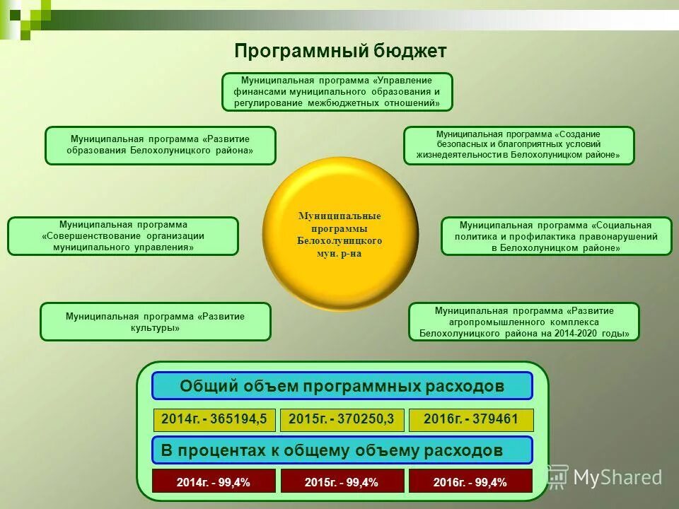 Управления муниципальным бюджетом