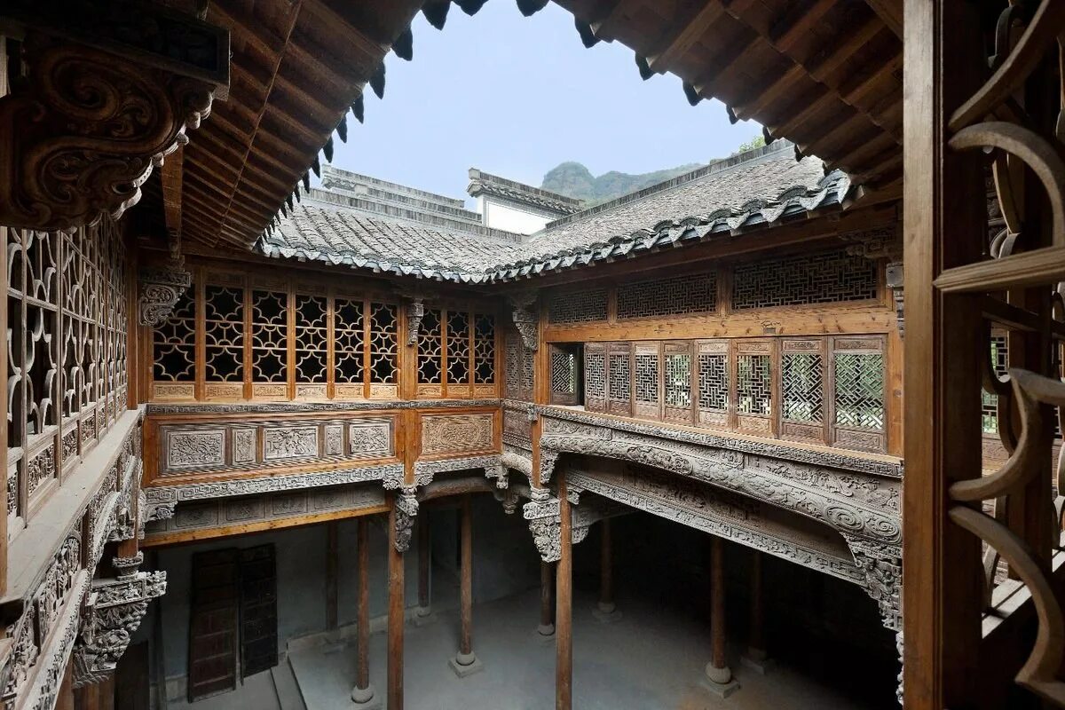 Древнекитайская фанза. Сихэюань традиционный домик Китай. Китайская усадьба сыхэюань. Сыхэюань в Китае.