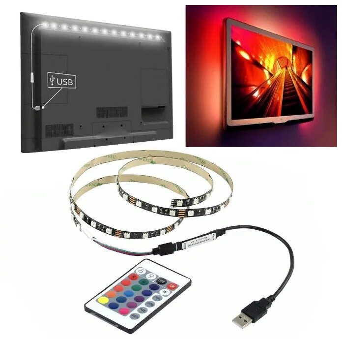 Светодиодная лента RGB 5050. Светодиодная лента led strip 5м. РГБ лента с USB 5 М. 5050rgb 3c12b.