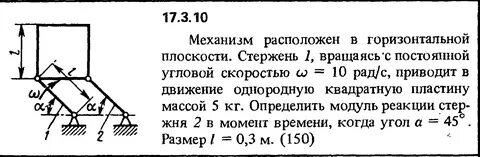 По горизонтальной плоскости скользит стержень