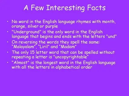 We are interested in english