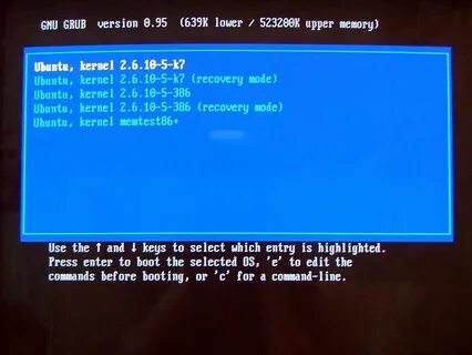 Grub boot
