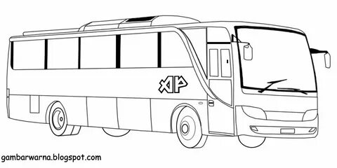 Раскраска автобус машина