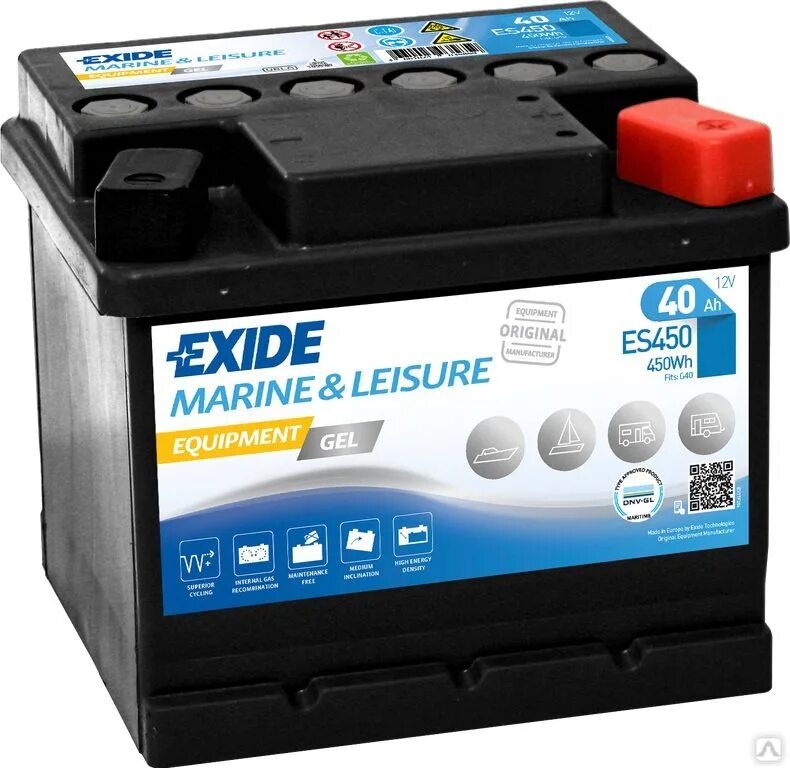 Аккумулятор 40ач. Лодочный аккумулятор exide es950. аккумулятор exide gel. es450. каталог акб exide.