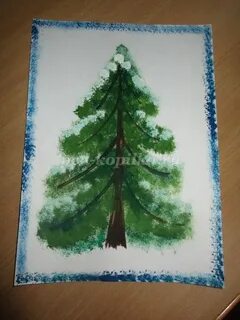 Таня нарисовала 8 елочек она