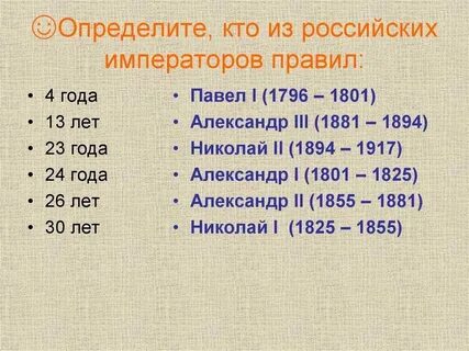 Кто правил в 1900 году