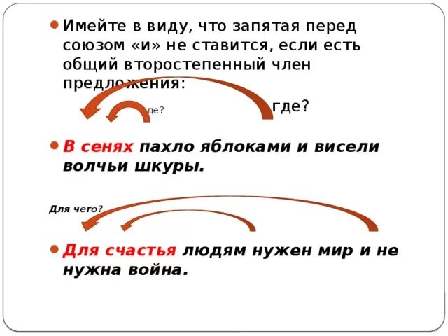 С точки зрения запятая. В сенях пахло свежими яблоками и висели. В сенях пахло свежими яблоками и висели Волчьи и Лисьи. Имею в виду запятая. Имей в виду запятая.