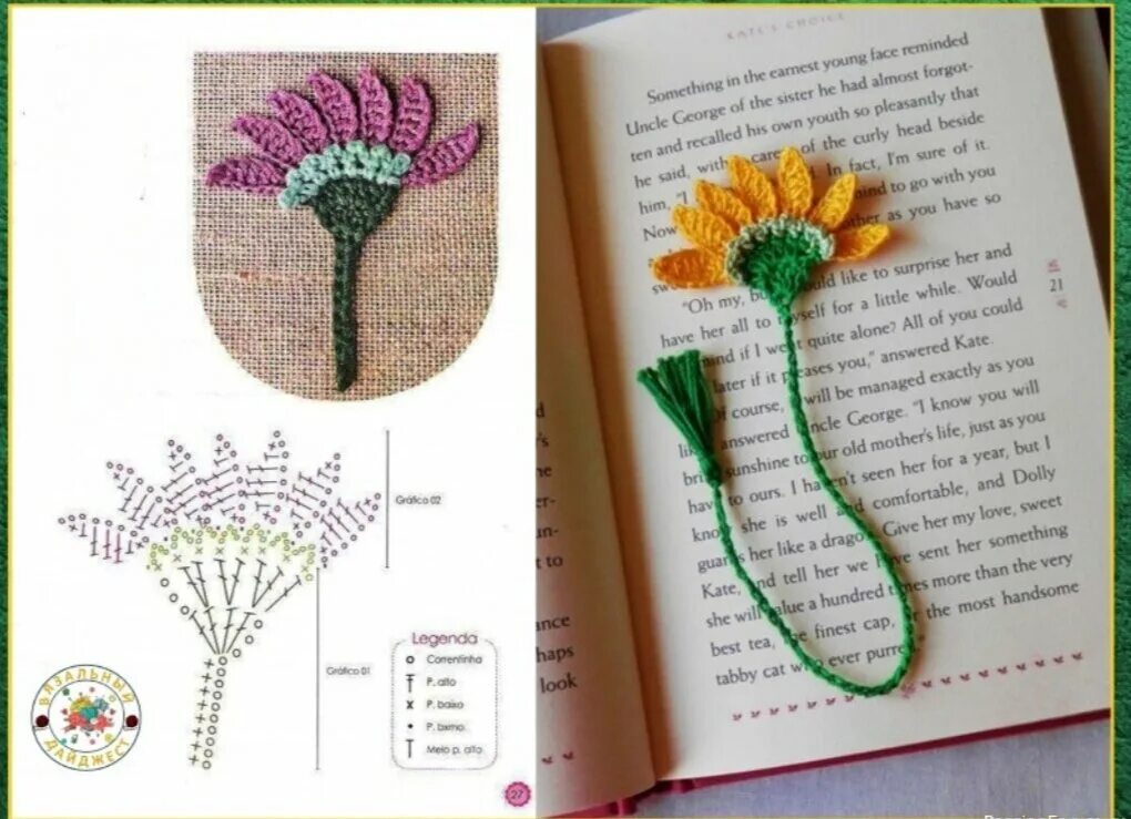 Pin su Szydełkowanie Libri, Libro aperto