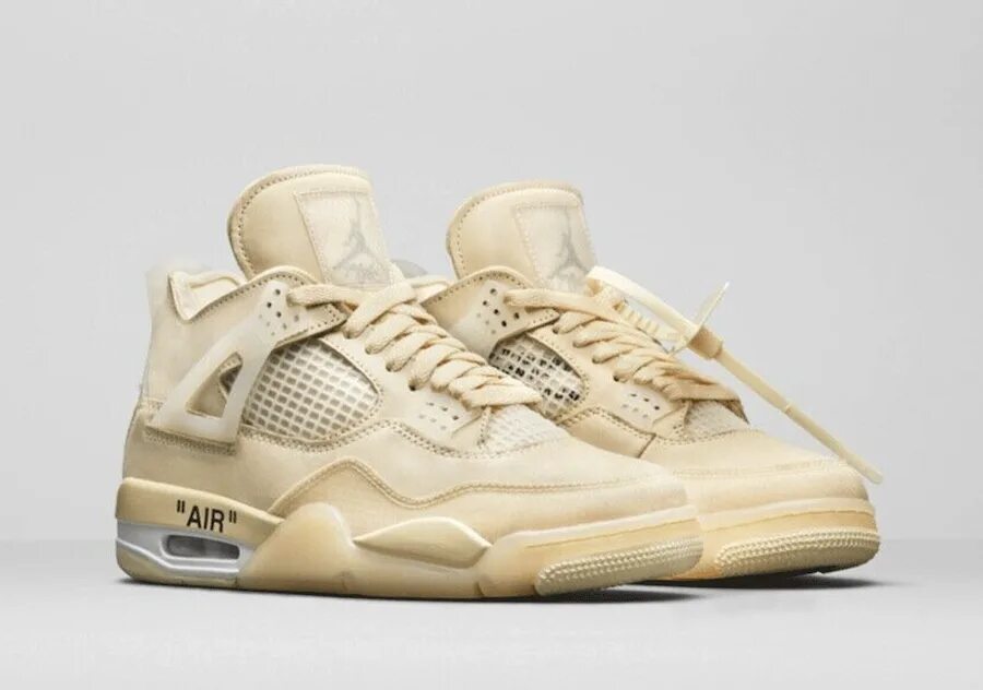 Найк аир бежевые. Air Jordan 4 off White. Nike Air Jordan 4 off White. Jordan 4 Retro off-White. Nike x off White Air Jordan 4 Retro.