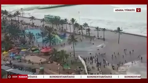 Цунами видео очевидца
