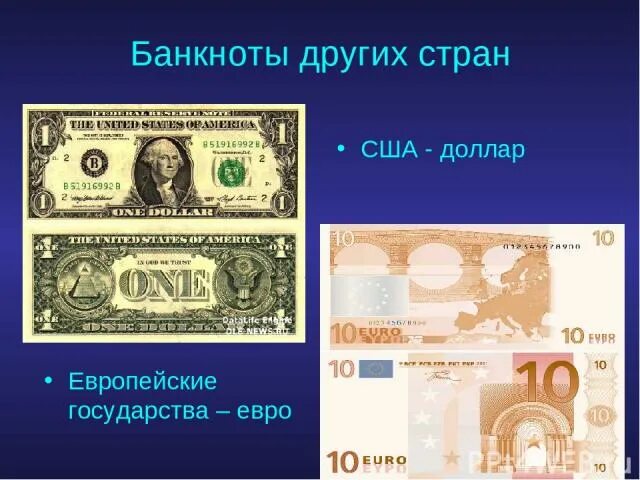 Проект "Деньги разных стран"