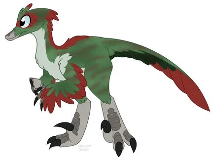 #1440840 - safe, artist:faith-wolff, oc, oc only, oc:eno, dinosaur, feathered di