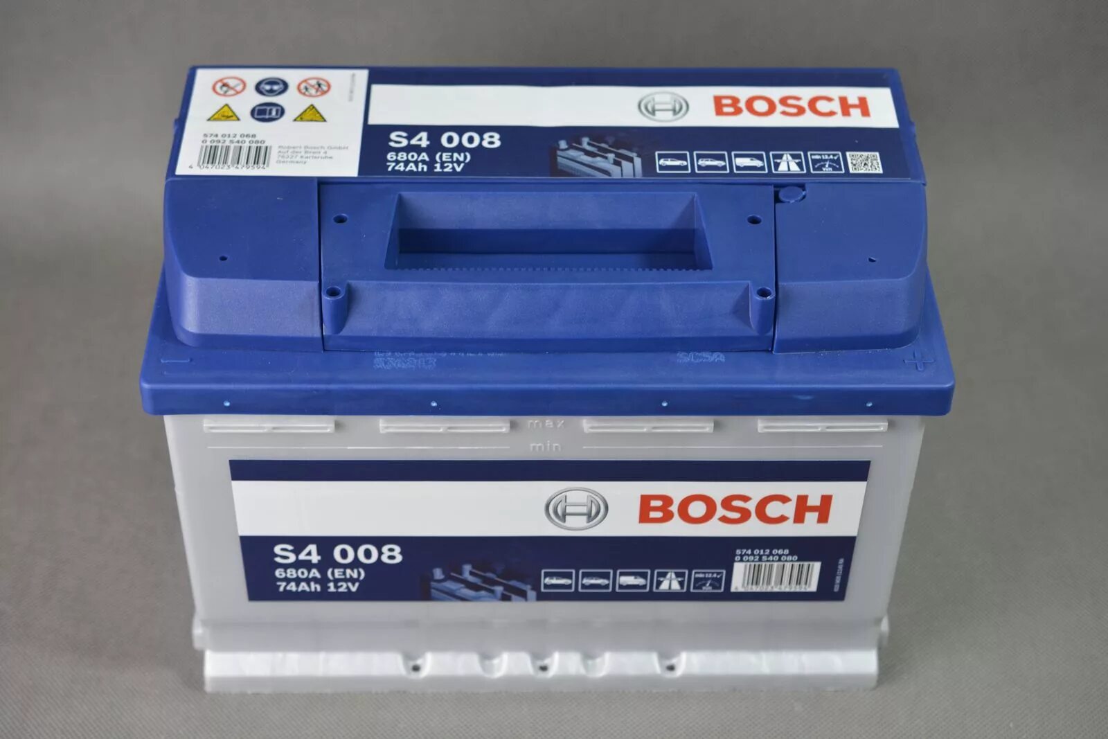 Bosch s4 008 74ah 680a. Bosch s4 0 092 s40 190. Аккумуляторная батарея (АКБ) Bosch s4 Silver 12v 74ah 680a русская ДХШХВ:278mmx175mmx190mm. Аккумулятор Bosch 12v s4 005.