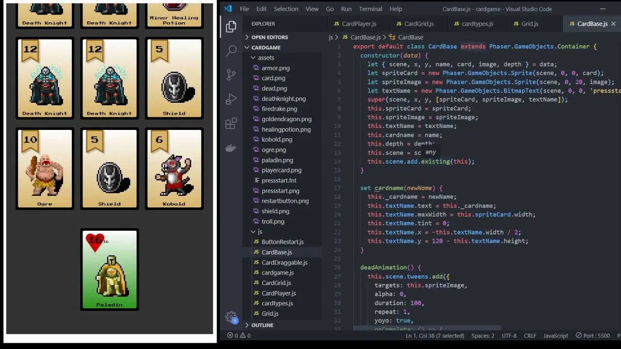 Phaser js. Phaser js