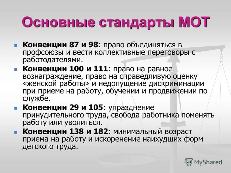 Расчет безработицы по методологии мот. Стандарты международной организации труда. Свод практических правил мот по вич спид и сфера труда. Дискриминация вич инфицированных. Международные стандарты трудовых прав.