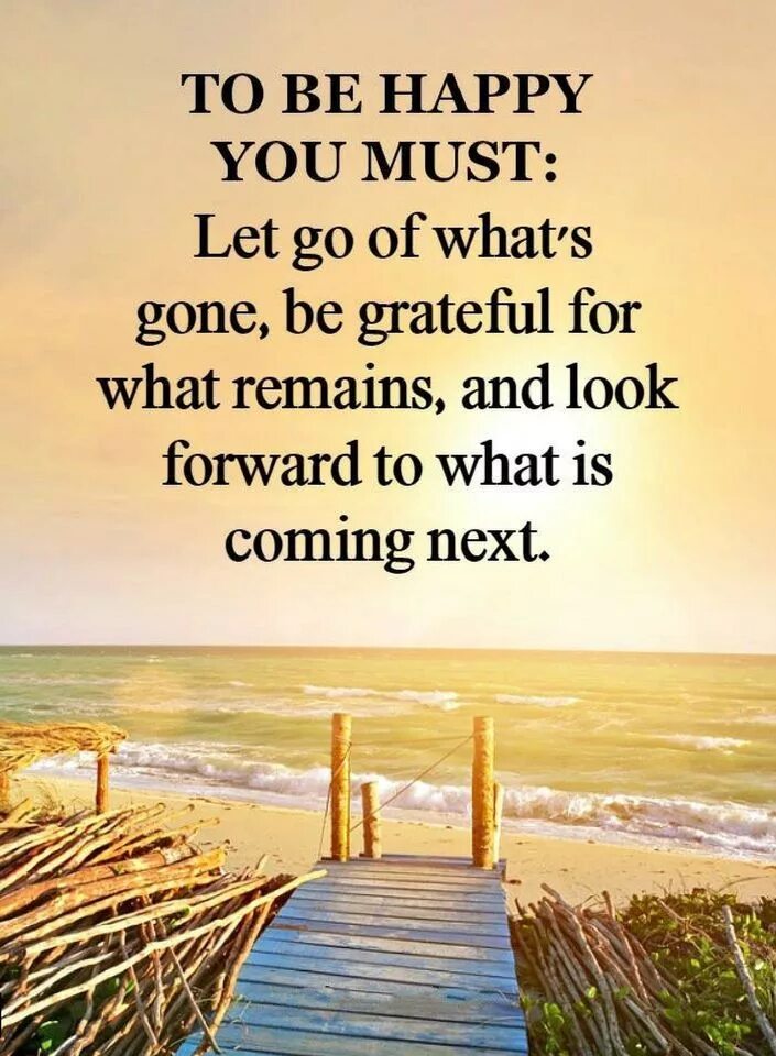 You must let go