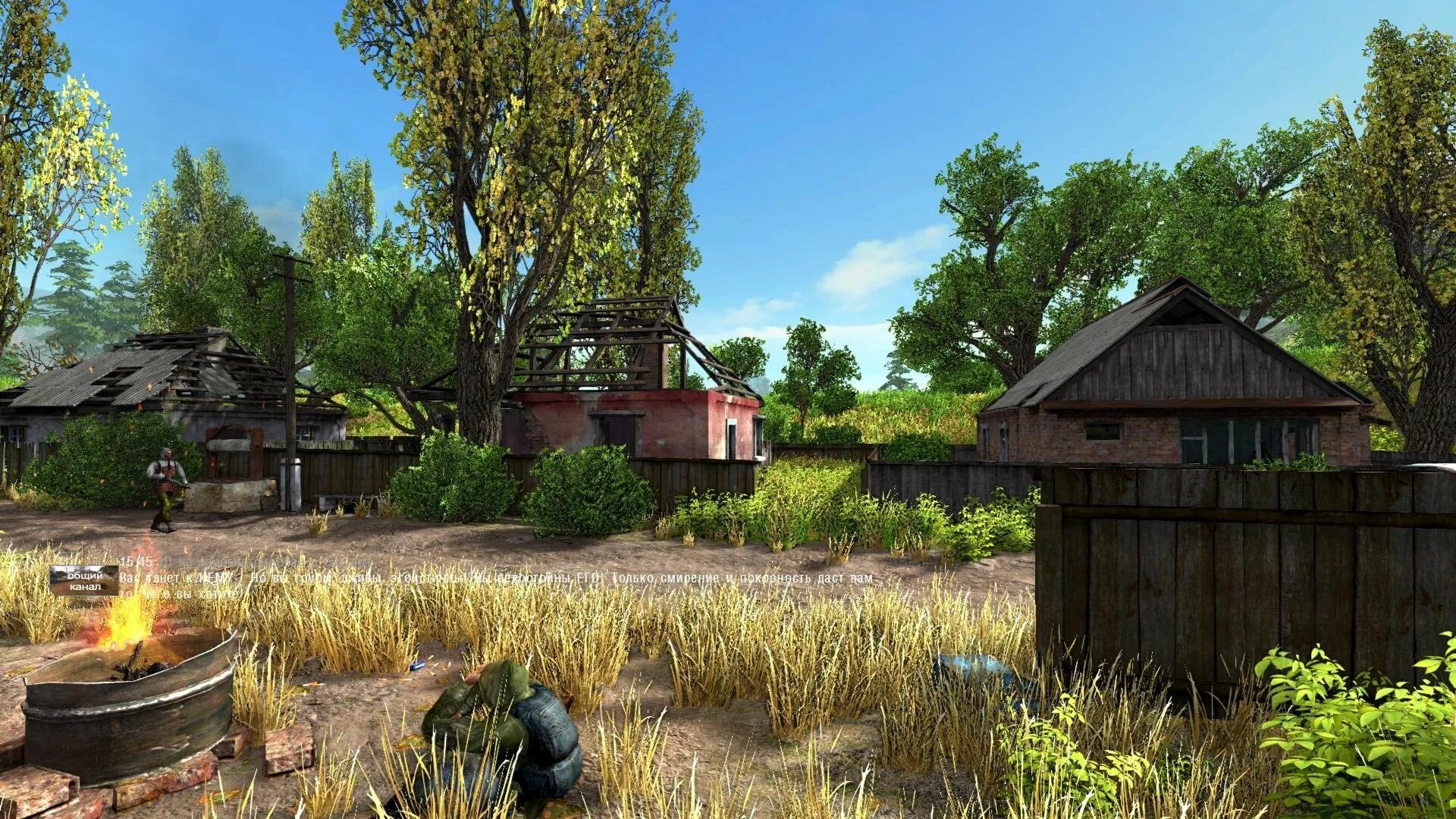 Сталкер кордон 4к. Сталкер кордон деревня новичков. Ивановская область алексино алексино. Заброшенная деревня сталкер арт. Деревня 2.