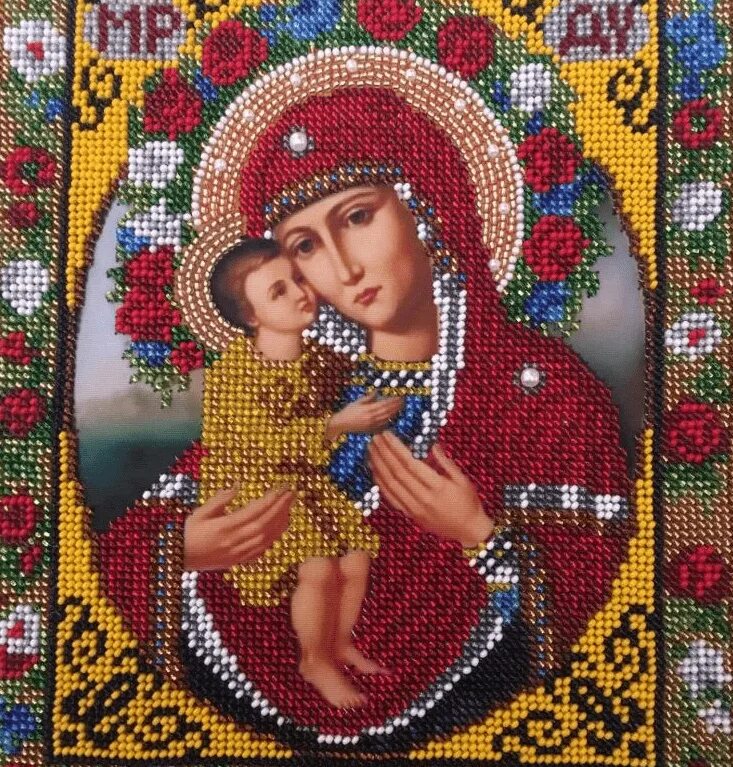 Иконы вышитые бисером как вышивать