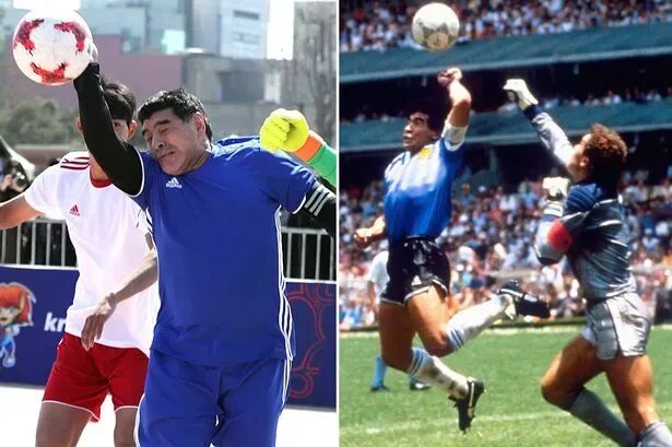 Diego Maradona's "hand of God". Maradona hand of God. Диего Марадона рука Бога. Maradona hand goal.