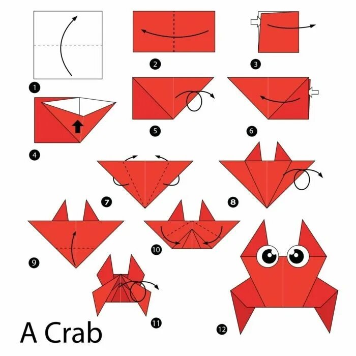 Оригами из бумаги схема для начинающих 35+ Easy Origami for Kids with Instructions momooze Easy origami for kids, Origa