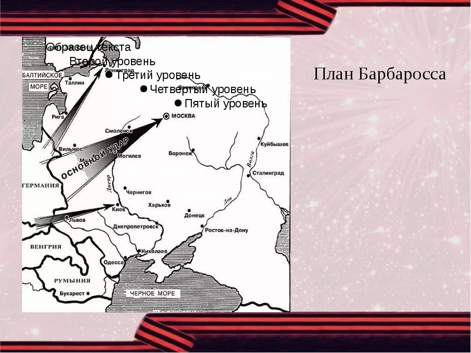 Барбаросса название операции. Битва за Москву план Барбаросса. Карта 2 мировой войны план Барбаросса. Направления ударов немецких войск по плану Барбаросса. Операция «Барбаросса».