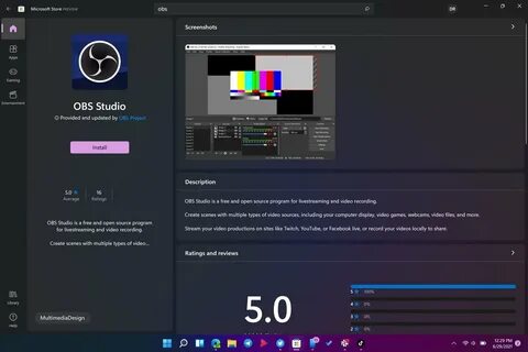 Obs studio запись игры