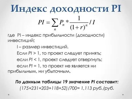 Расчет pi проекта