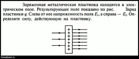 Одна заряжена металлическая
