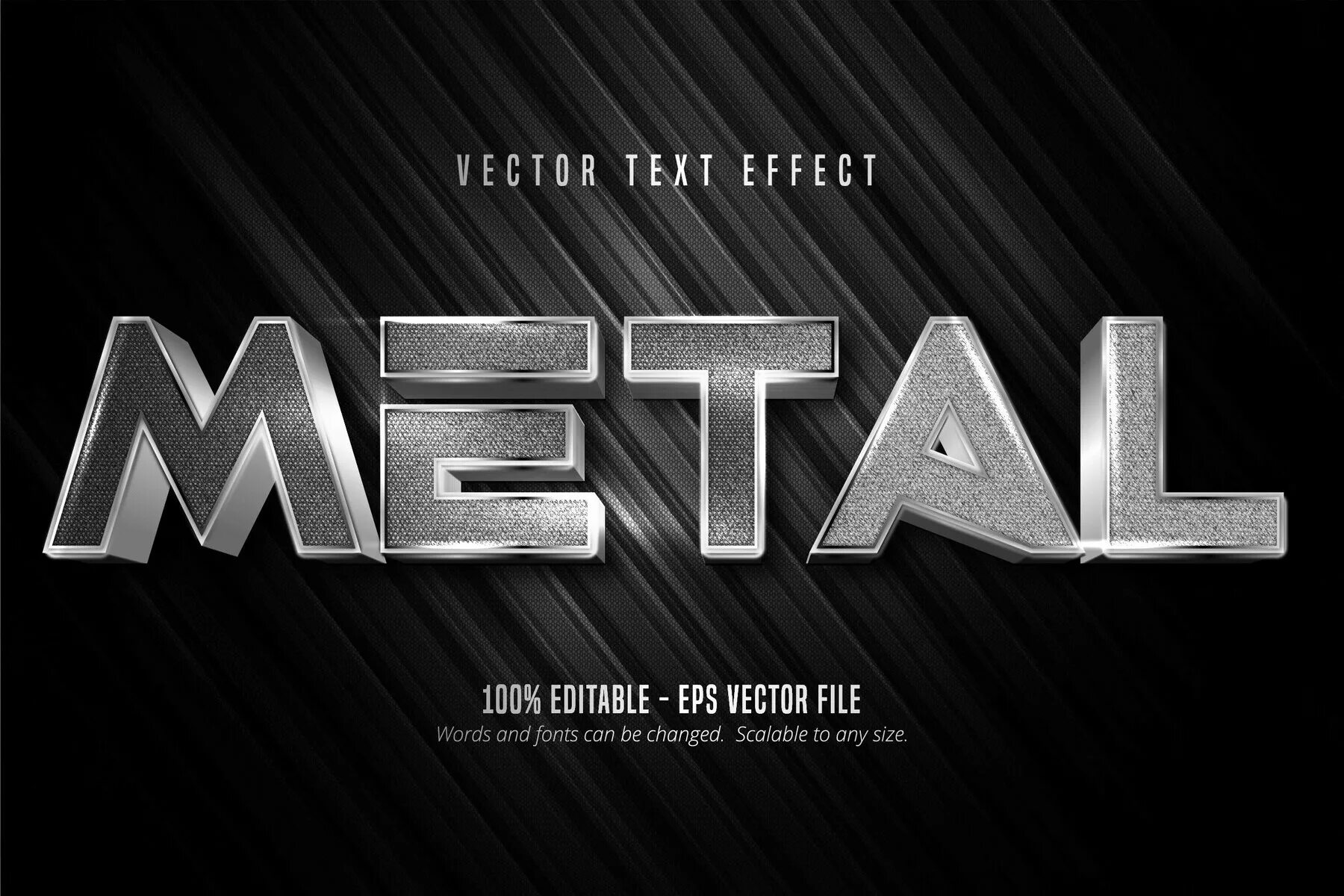 Металл текс. Металлический текстовый эффект. текст в стиле металл. silver metal text effect. текст серебрянный эффект.