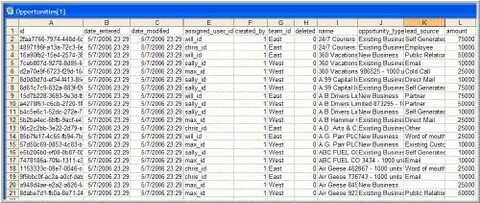 Read csv rows