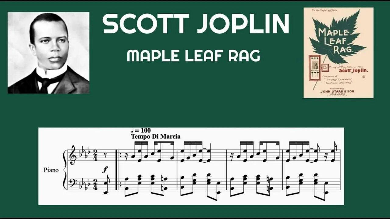 Скотт джоплин регтайм. Скотт Джоплин кленовый лист. Maple Leaf Rag Джоплин. Joplin Maple Leaf Rag.