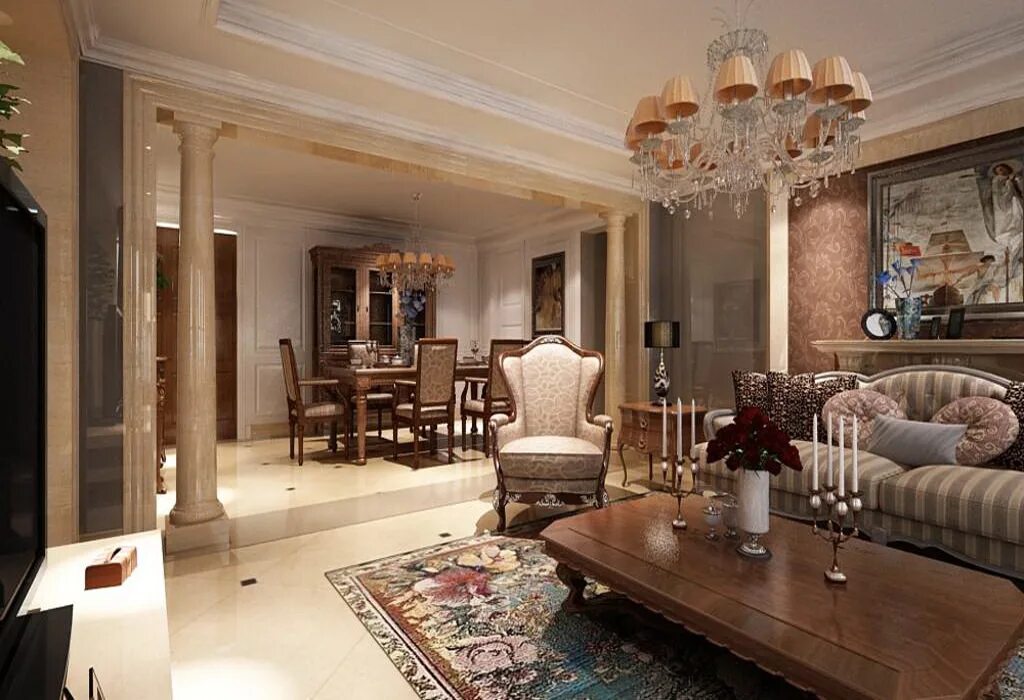 стиль интерьера ренессанс барокко. античный стиль в интерьере. гостиная с колоннами. греческий стиль в интерьере. античный стиль в современном интерьере.