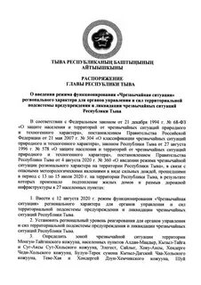 Постановление правительства республики тыва