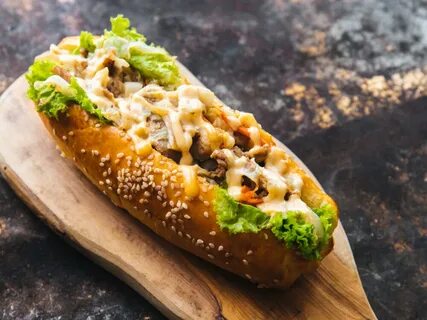Соус сыр все на булочке с кунжутом