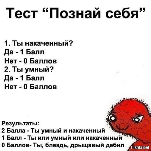 Тест на хорошую жизнь. Смешные тесты. веселый тест. тест смешная картинка. смешные психологические тесты.